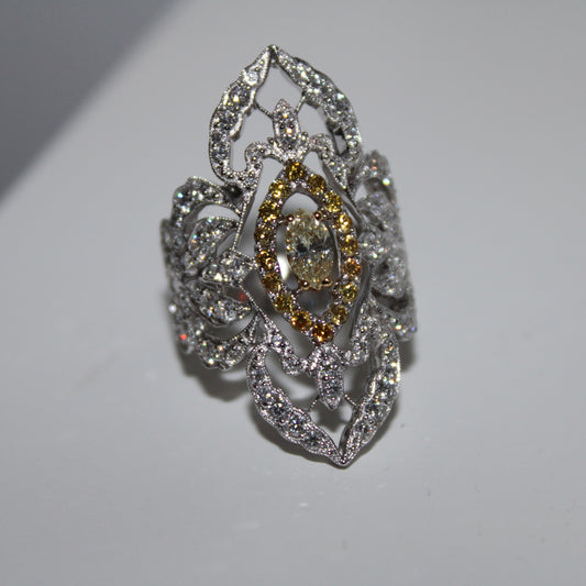 Yellow Diamond Ring