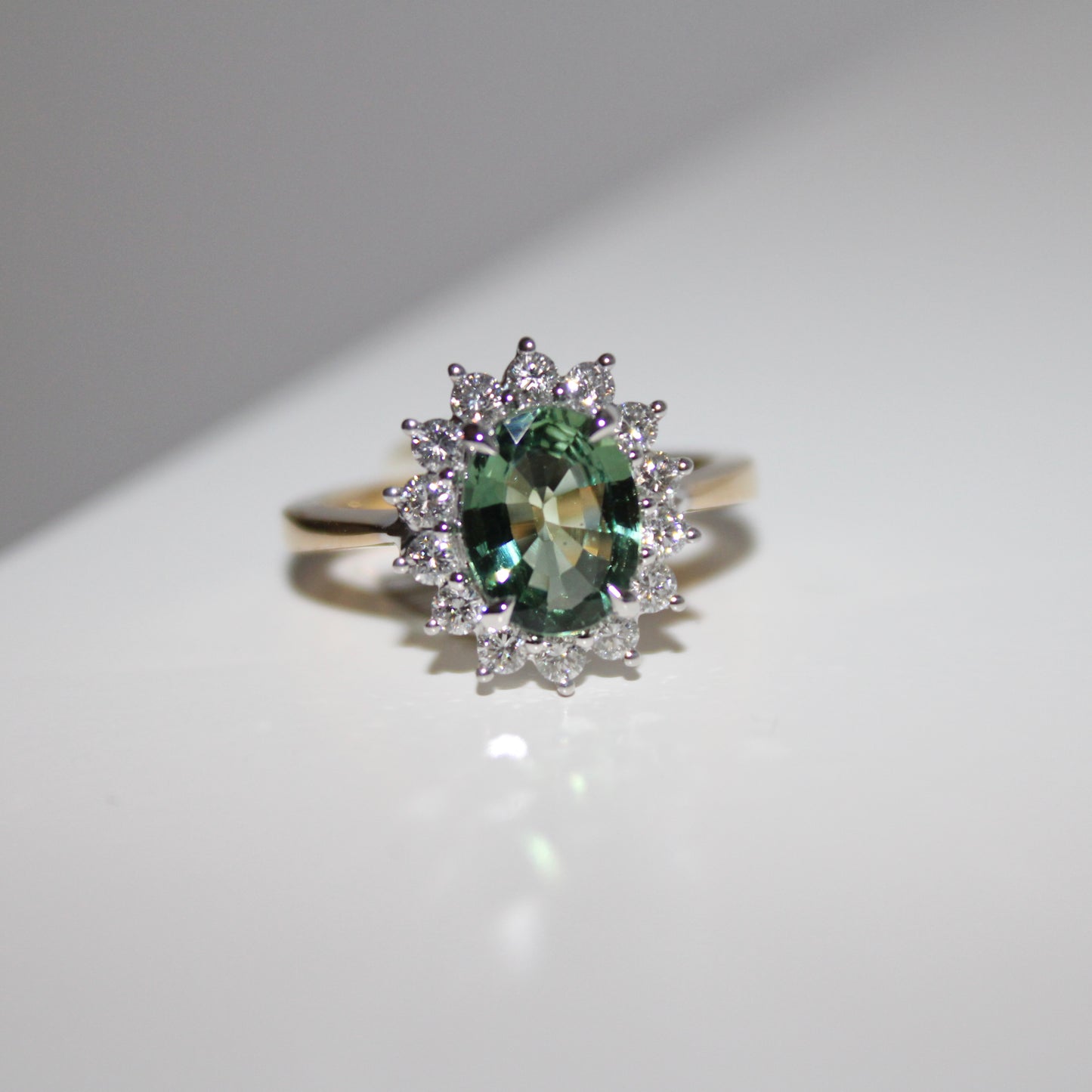 Green Sapphire Ring