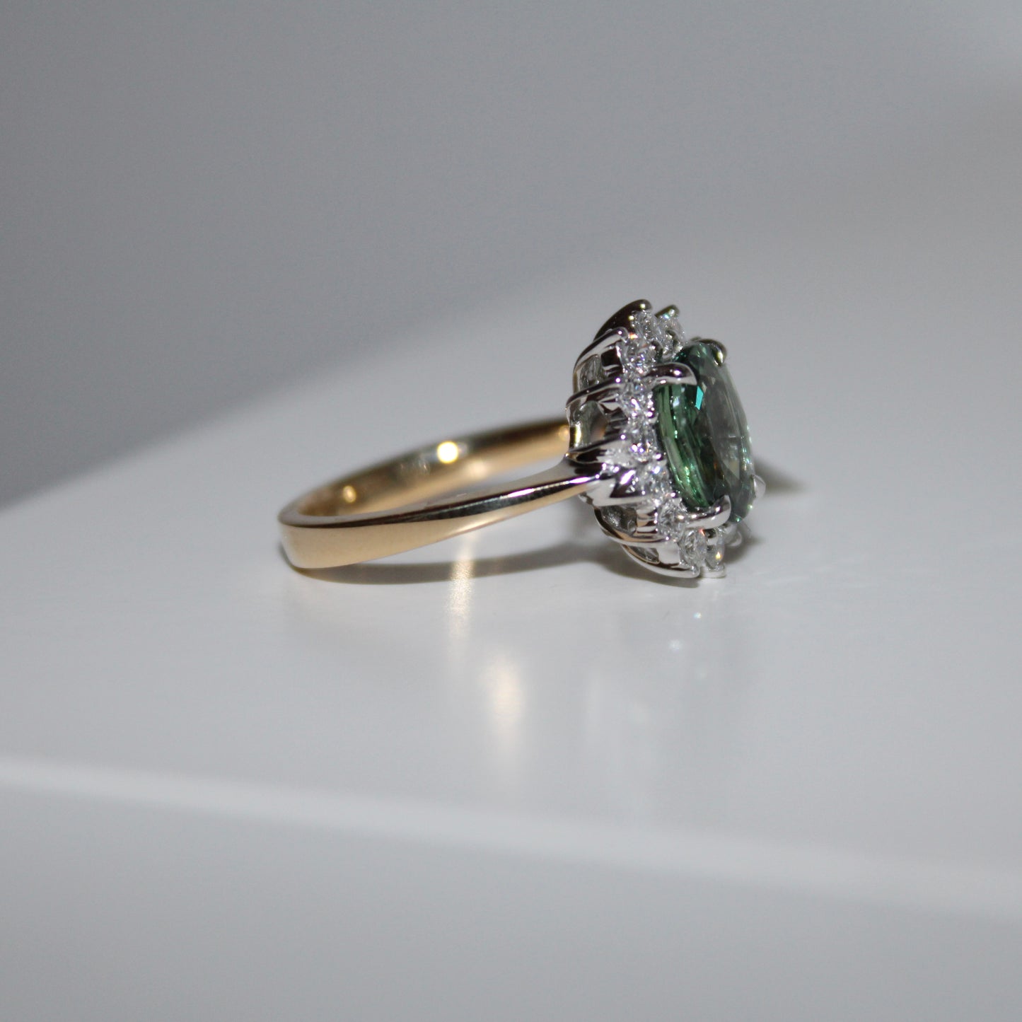 Green Sapphire Ring