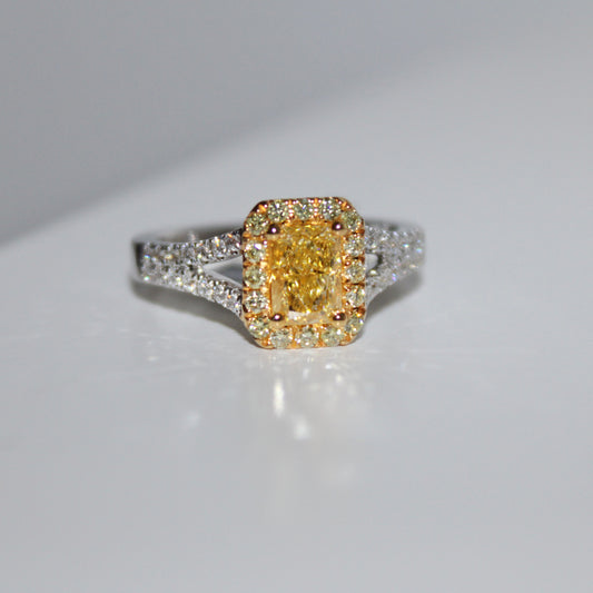 Yellow Diamond Engagement Ring