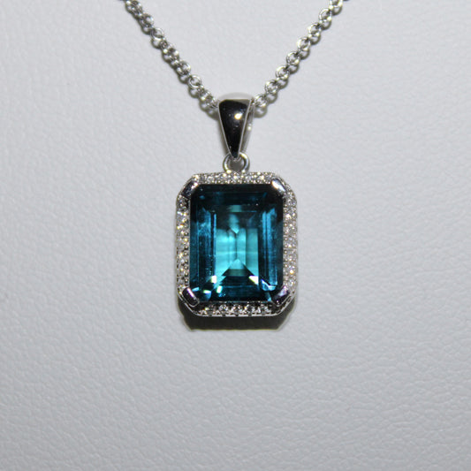 Blue Topaz Pendant