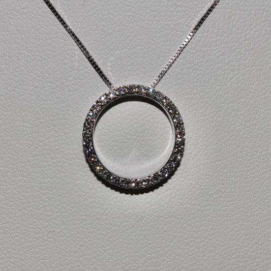 Diamond Halo Necklace