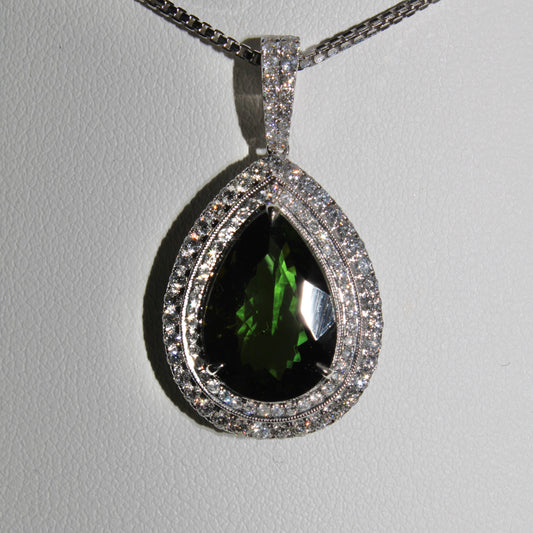 Green Tourmaline Pendant