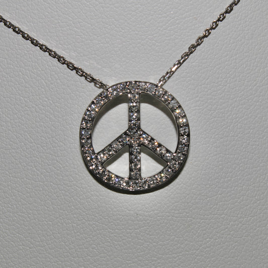 Diamond Peace Pendant