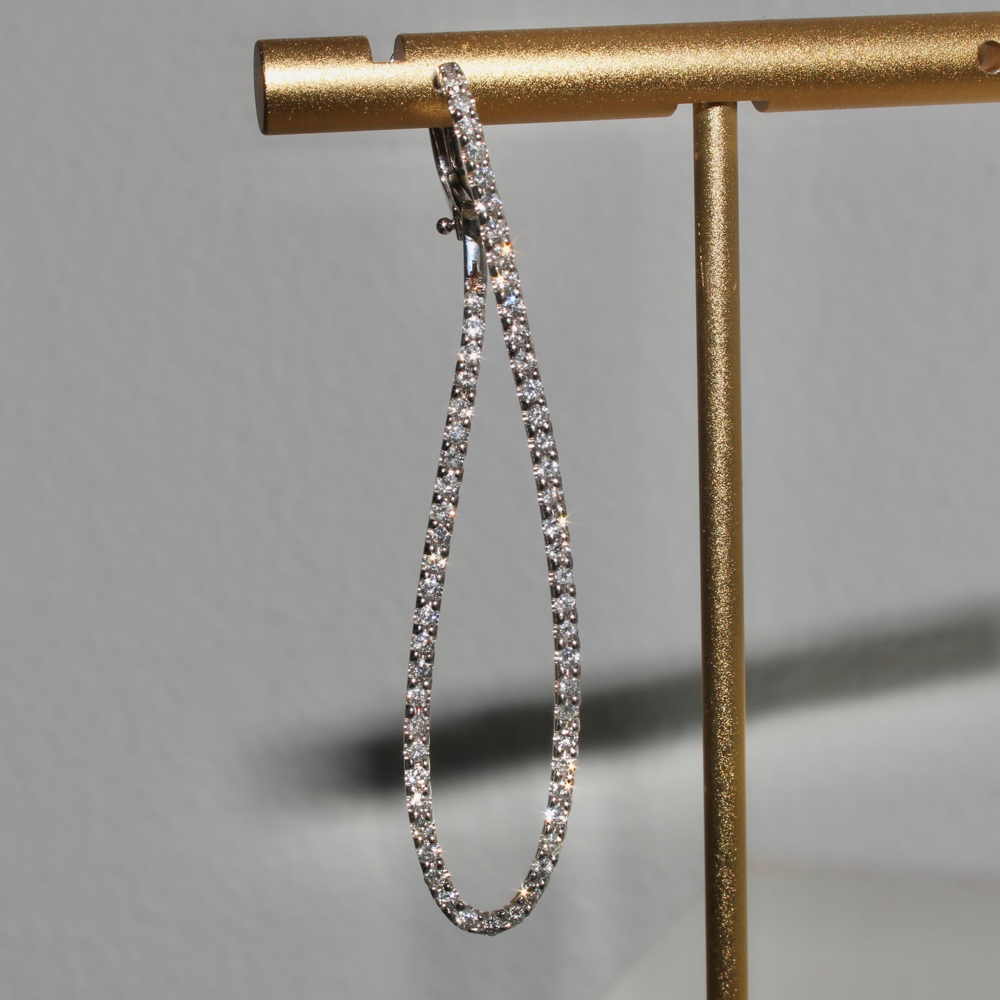 Diamond Loop Earrings