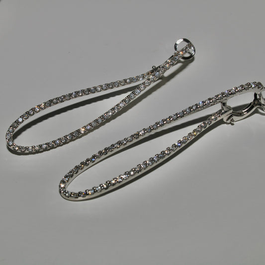 Diamond Loop Earrings