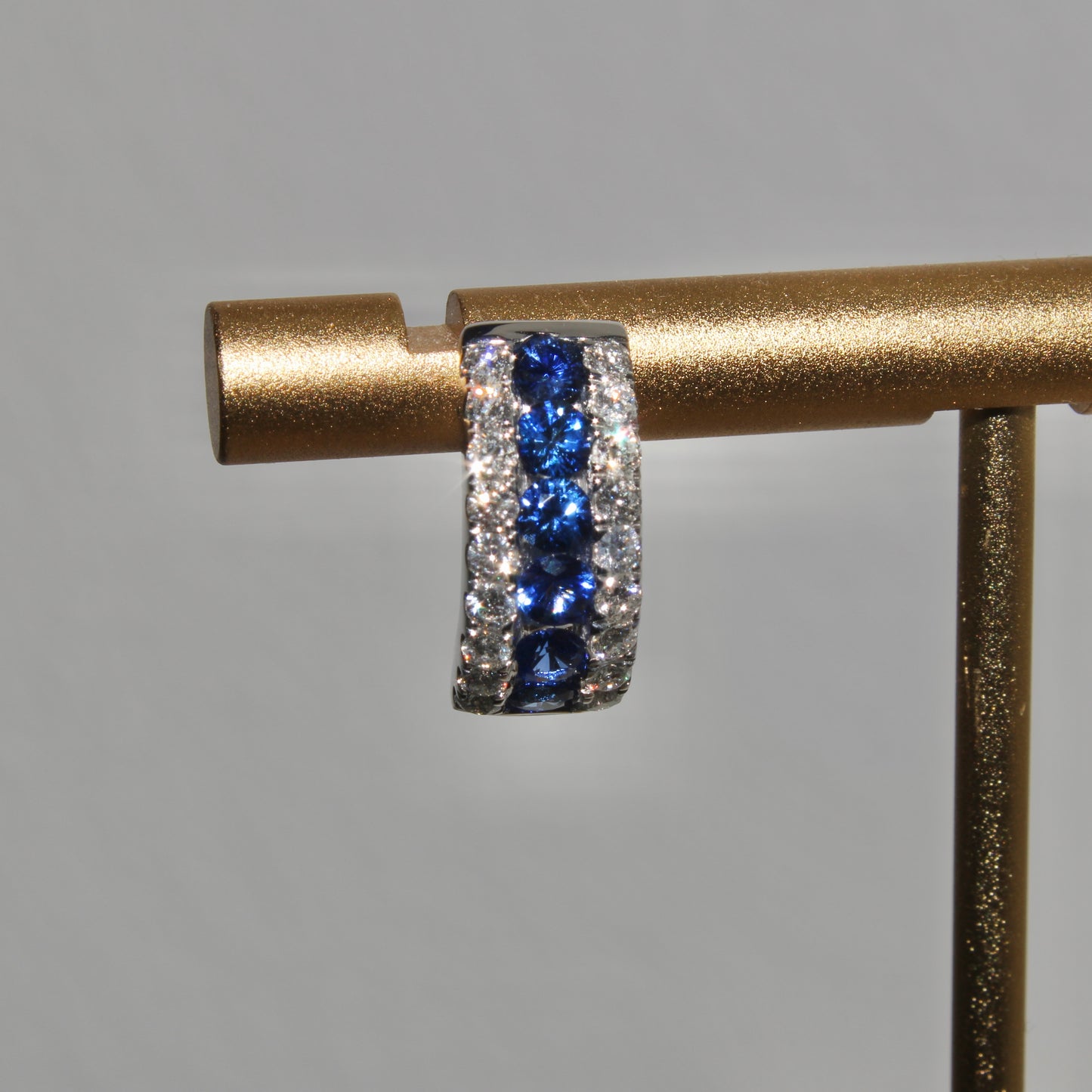 Sapphire Hoop Earrings