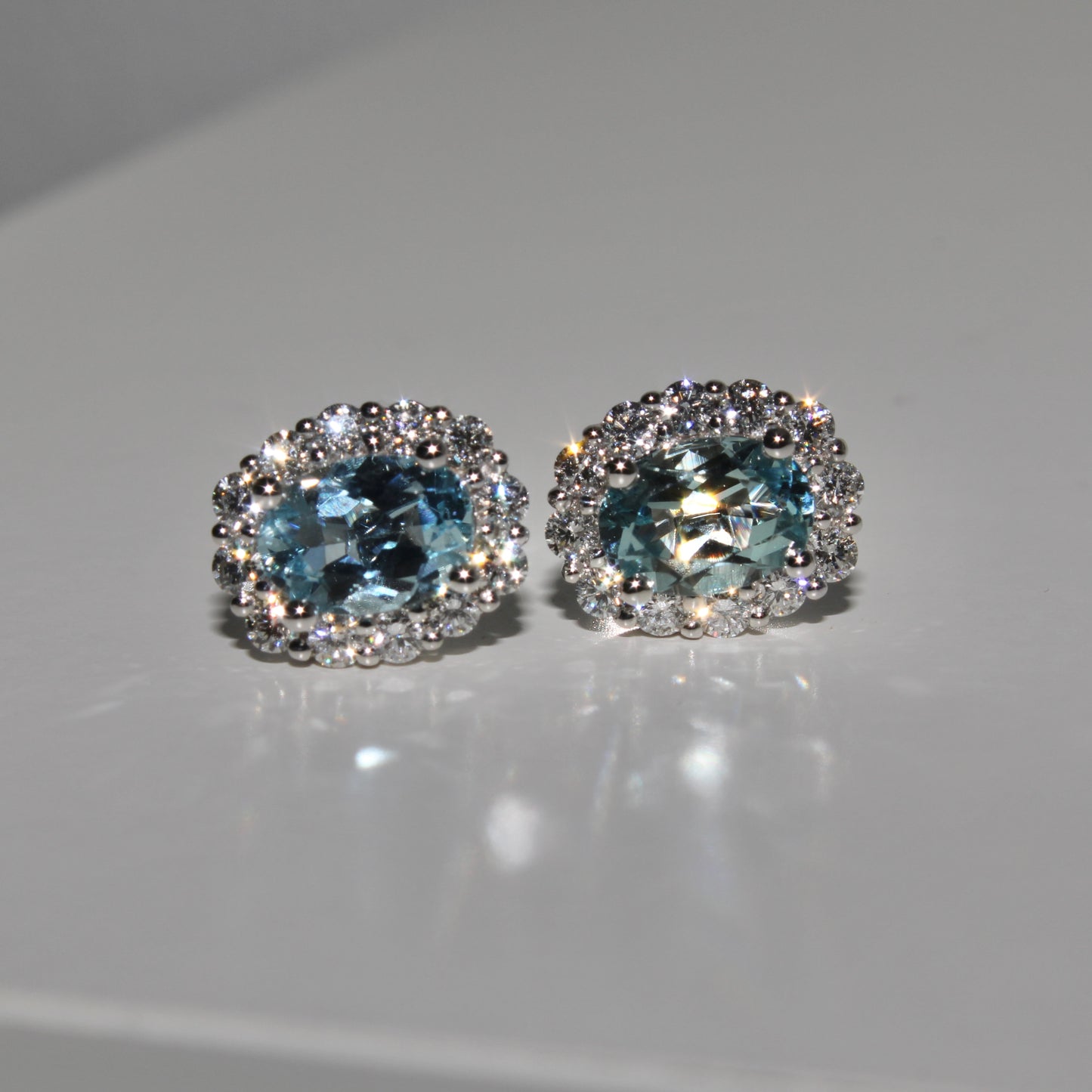 Aquamarine Stud Earrings