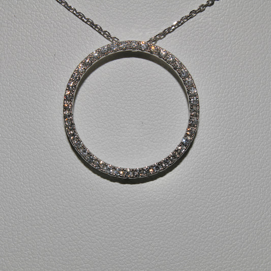 Diamond Halo Pendant