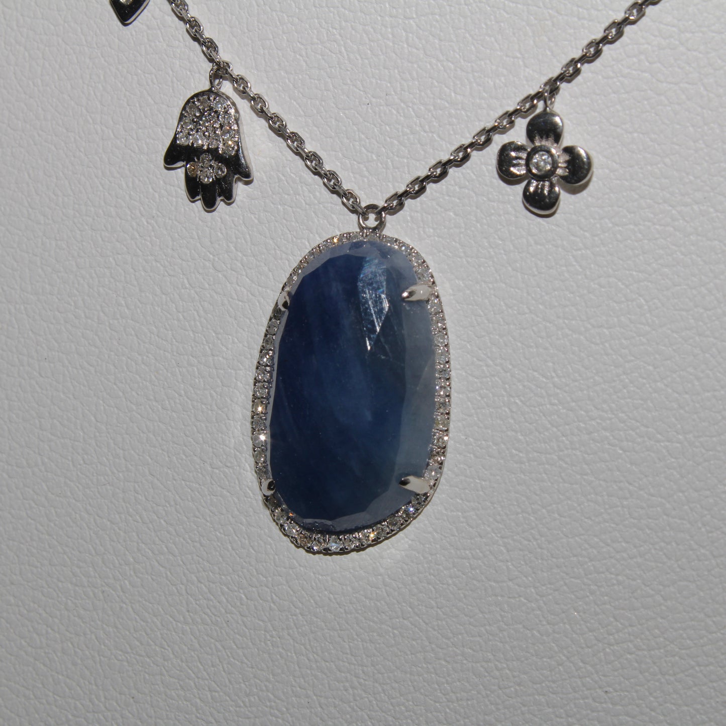 Sapphire Diamond Necklace