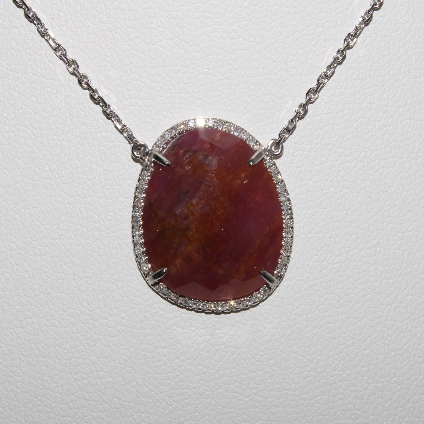 Ruby Diamond Necklace