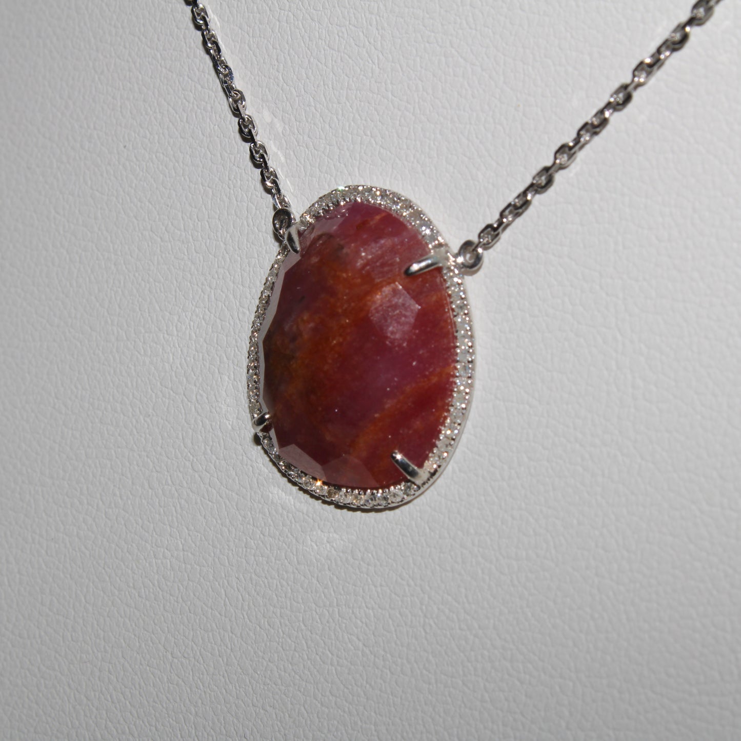 Ruby Diamond Necklace